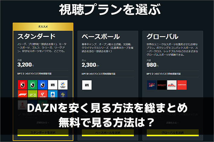 2024年】DAZNを安く見る方法を総まとめ！無料で見る方法は？povoの7日間パックがお得！ | スマホの先生 by INEST