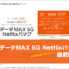 データMAX 5G Netflixパック 徹底解説