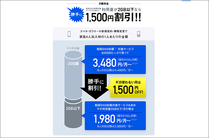 月額料金