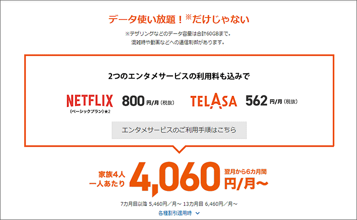 4060円/月~