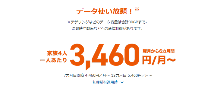 3460円/月~
