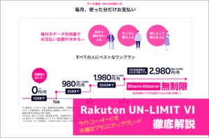Rakuten UN-LIMIT VI徹底解説