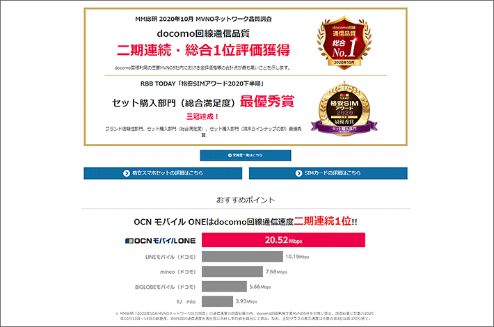 Ocnモバイルoneの速度について解説 通信品質の評価や評判は スマホの先生