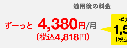 ずーっと4,818円/月