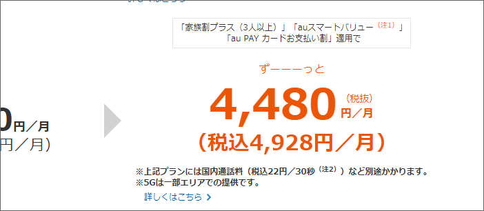 税込4,928円/月