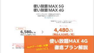 使い放題MAX 4G 徹底プラン解説