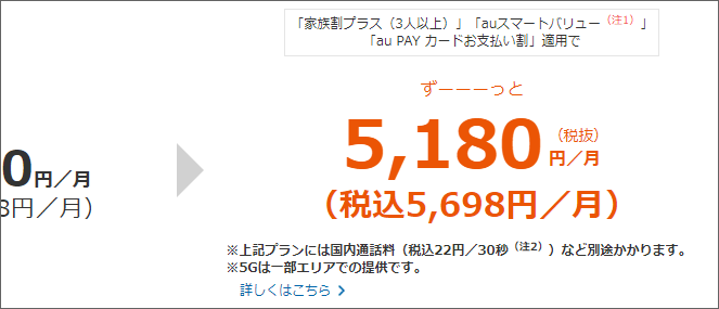 税込5,698円/月
